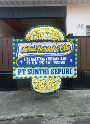 Papan Bunga Duka di Towe